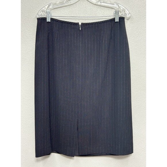 Tahari 2-piece Blazer Skirt Set Women’s 12 Black Pink Stripe Office Career - Picture 5 of 12